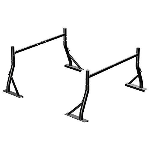 TMS 800Ibs Capacity Extendable Universal Steel Pick-Up Truck Ladder Rack Utility Two bar Set (Patent Pending) (27-3/8'') - Image 1