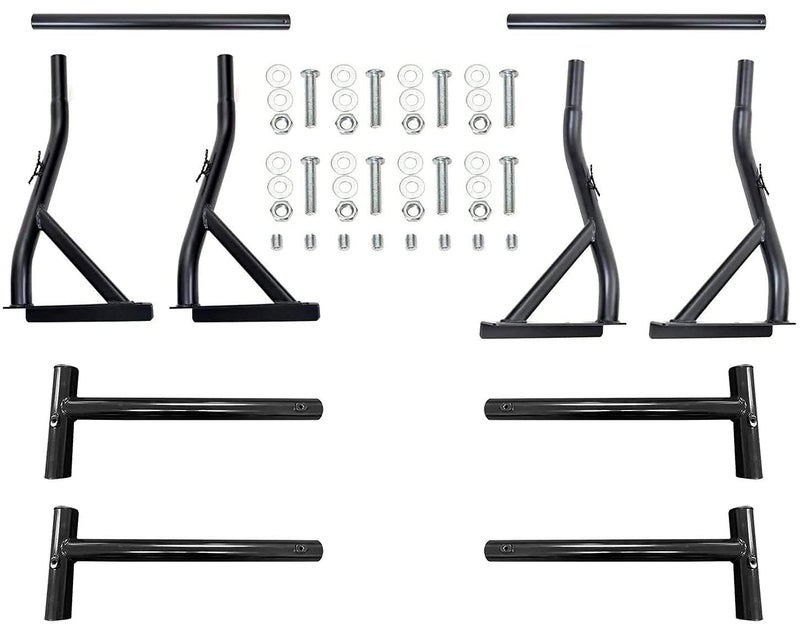 TMS 800Ibs Capacity Extendable Universal Steel Pick-Up Truck Ladder Rack Utility Two bar Set (Patent Pending) (27-3/8'') - Image 4