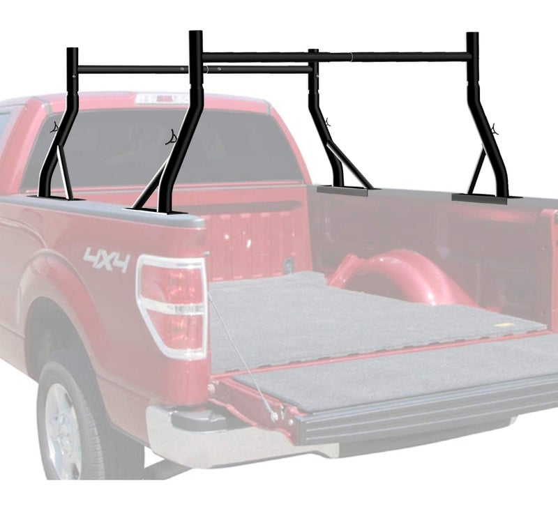 TMS 800Ibs Capacity Extendable Universal Steel Pick-Up Truck Ladder Rack Utility Two bar Set (Patent Pending) (27-3/8'') - Image 2