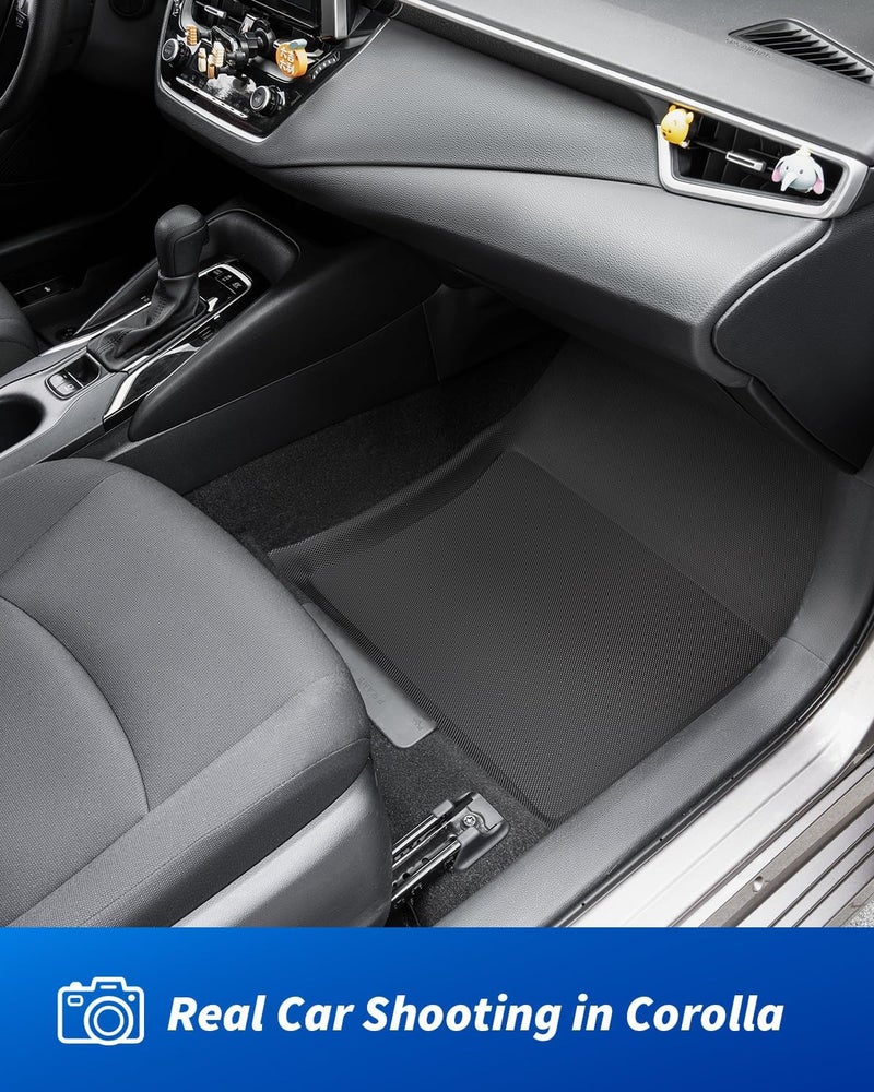 DrCarNow for Toyota Corolla Floor Mats 2025 2024 2023-2021 2020(Incl. Hybrid), All-Weather Car Mats Full Set with Trunk Cargo Line for Corolla Sedan Accessories 2020-2025(Not for Hatchback/Cross) - Image 4