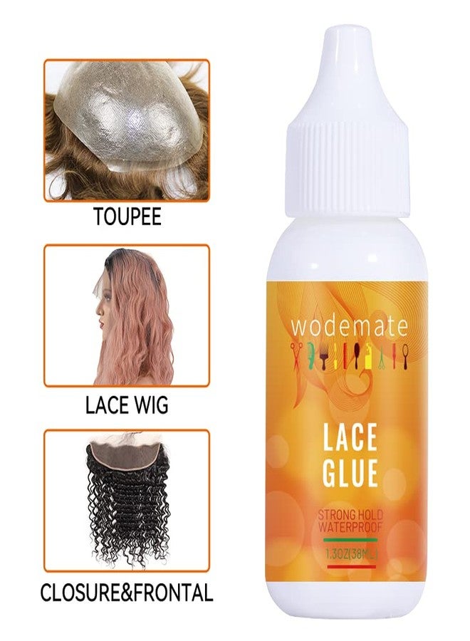 WodeMate Lace Glue for Wigs,Adhesive Waterproof Super Hold Hair Bonding Glue,Invisible for Hair Systems Hairpiece Replacement Poly&Toupee Systems 38ML - Image 5