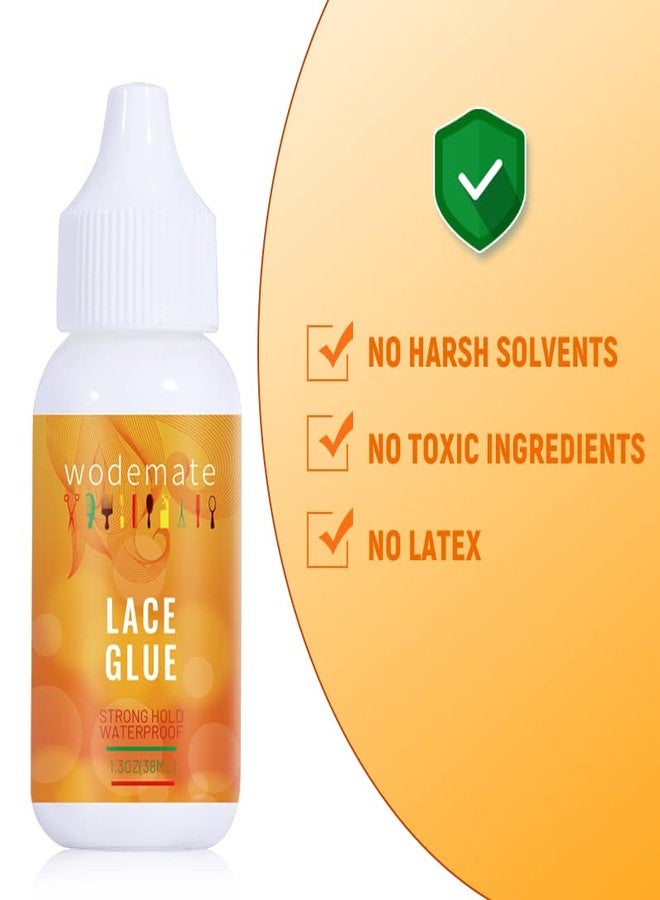 WodeMate Lace Glue for Wigs,Adhesive Waterproof Super Hold Hair Bonding Glue,Invisible for Hair Systems Hairpiece Replacement Poly&Toupee Systems 38ML - Image 3
