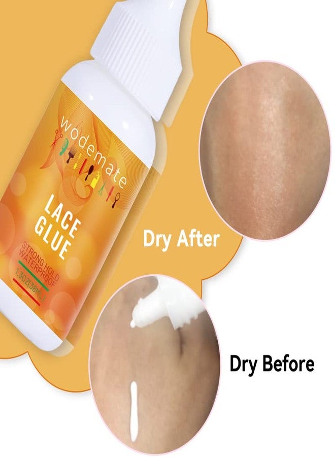 WodeMate Lace Glue for Wigs,Adhesive Waterproof Super Hold Hair Bonding Glue,Invisible for Hair Systems Hairpiece Replacement Poly&Toupee Systems 38ML - Image 2