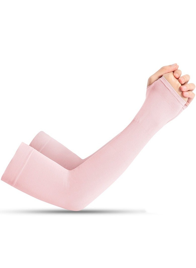 general Summer ice silk hand sleeves sun protection sleeves men and women arm guards outdoor driving and cycling women's sun protection and UV protection ice sleeves - Image 1