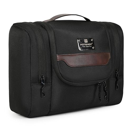 Hot Shot Hotshot Bags ELITKIT_1484| Toiletry KIT|Travel KIT|Hanging Hook|Quick Access Pocket|Cosmetic & Make-UP KIT|Hanging Doop KIT|Organizer for TOILETRIES|Multiple Pockets|Water Resistant|Men & Women - Image 3