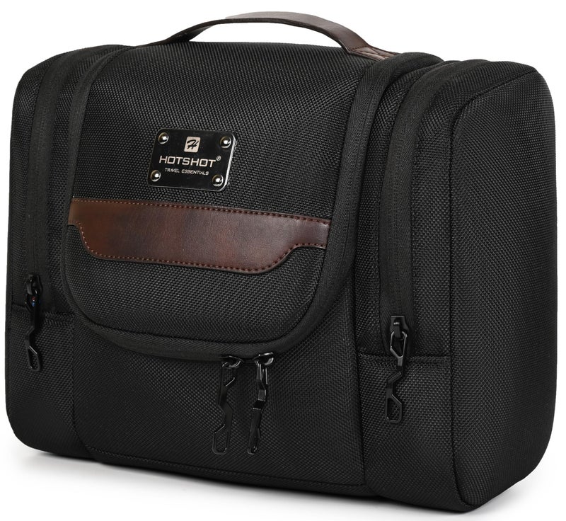 Hot Shot Hotshot Bags ELITKIT_1484| Toiletry KIT|Travel KIT|Hanging Hook|Quick Access Pocket|Cosmetic & Make-UP KIT|Hanging Doop KIT|Organizer for TOILETRIES|Multiple Pockets|Water Resistant|Men & Women - Image 1