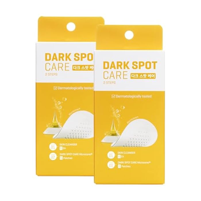 Acropass Microcone Pimple Patch Dark Spot Care - Post-Blemish, Redness, Vitamin C, Niacinamide, Dermatologist Tested, Non-Irritating, Cruelty Free (12 Patches + 12 Cleansers) - Image 1