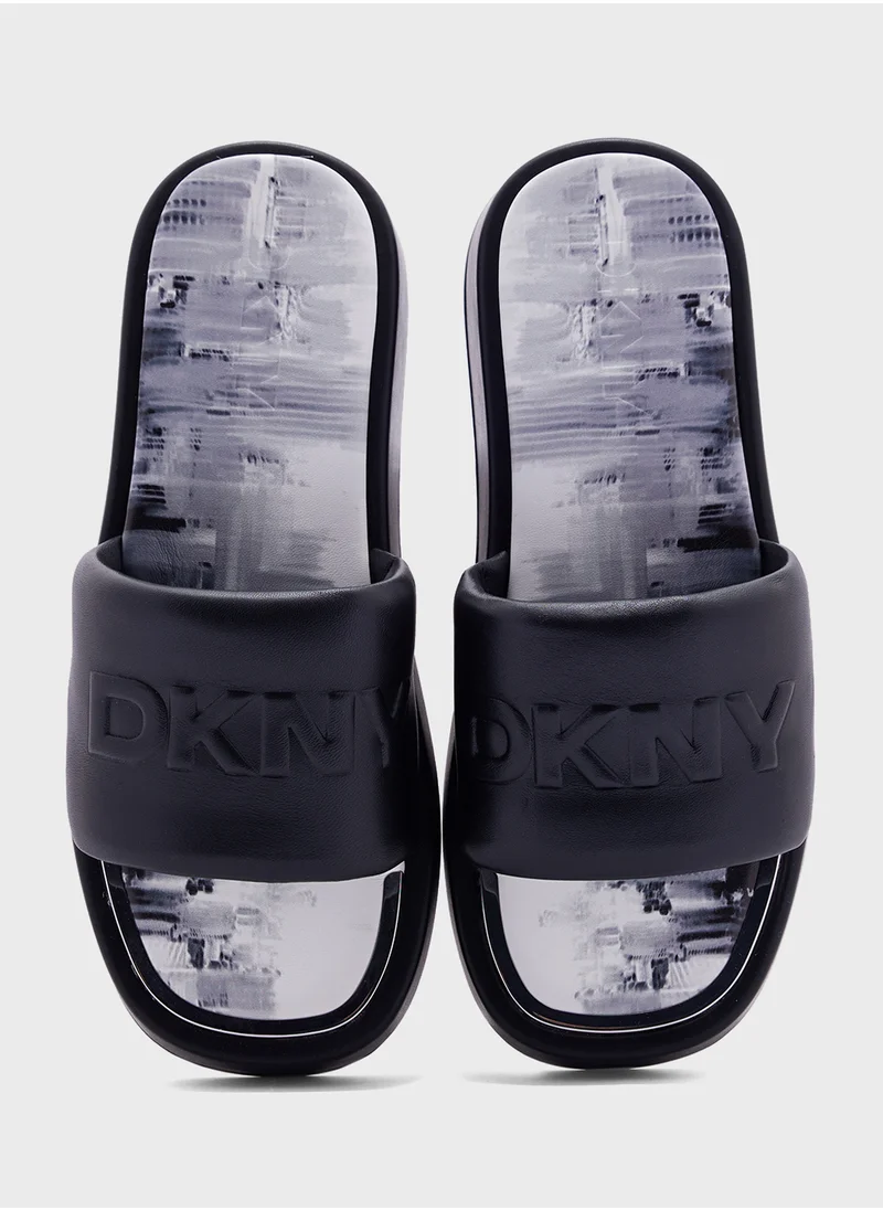 DKNY Levie Platform Slide Sandals
