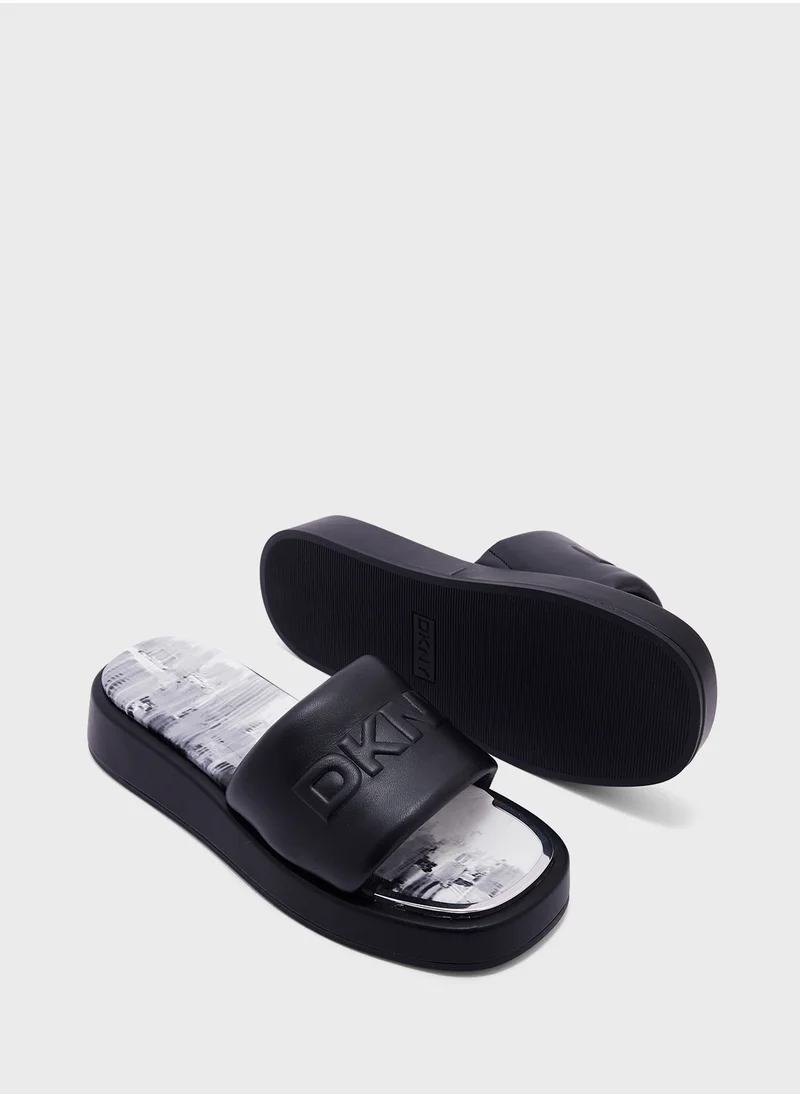 DKNY Levie Platform Slide Sandals