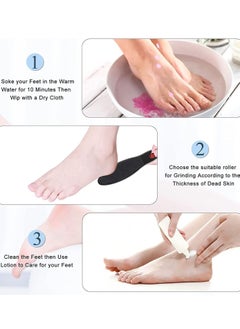 Gerenic Electric Foot File Pedicure Set, Rechargeable Waterproof Hard Skin Remover with 3 Rollers and 2 Speeds, Callus Remover Foot Care Gift Kit for Cracked Heels Calluses and Dead Skin  - Image 5