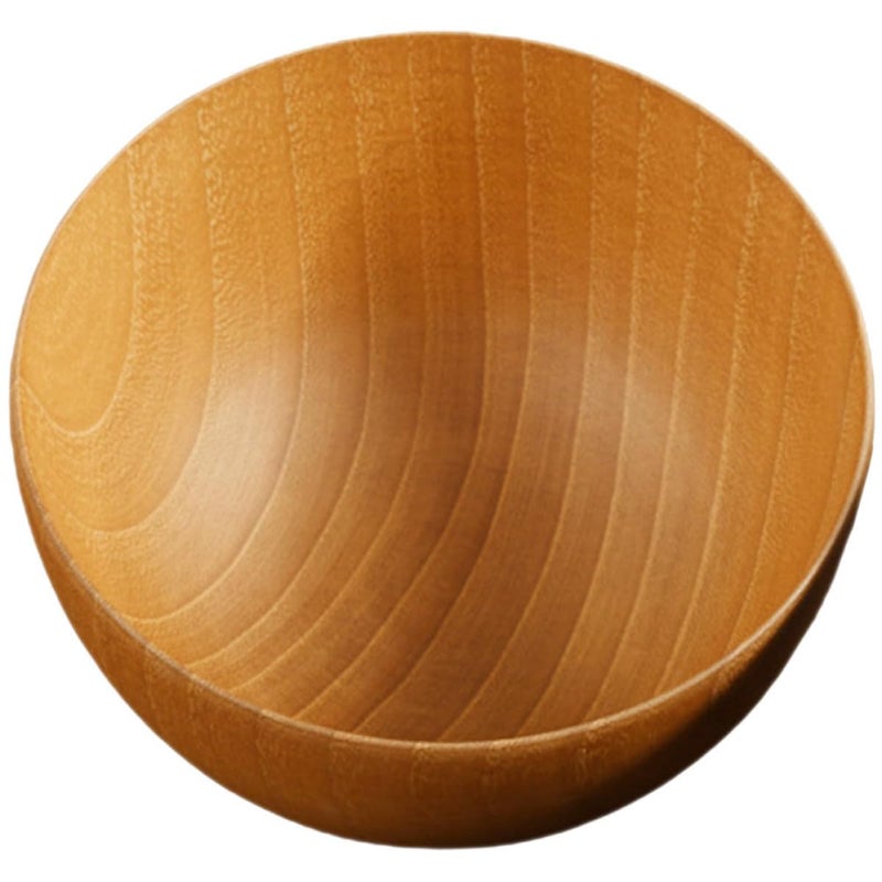 Solid Wood Noodle Bowl Holder for Soup Rice Serving Light Wood Color - Image 2