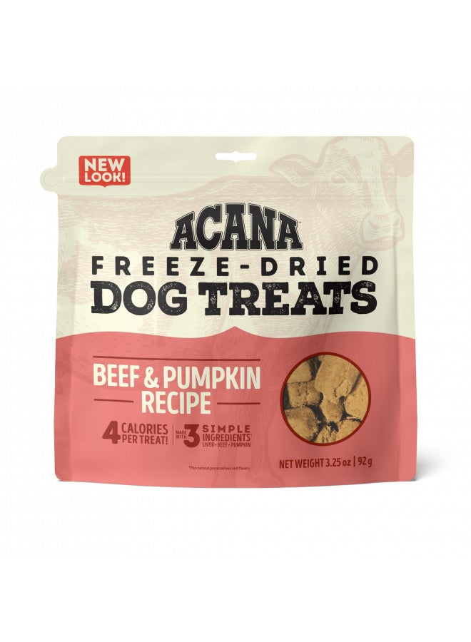 Acana ACANA Singles Freeze Dried Dog Treats, Limited Ingredient Grain Free Beef & Pumpkin Recipe, 3.25oz  - Image 1