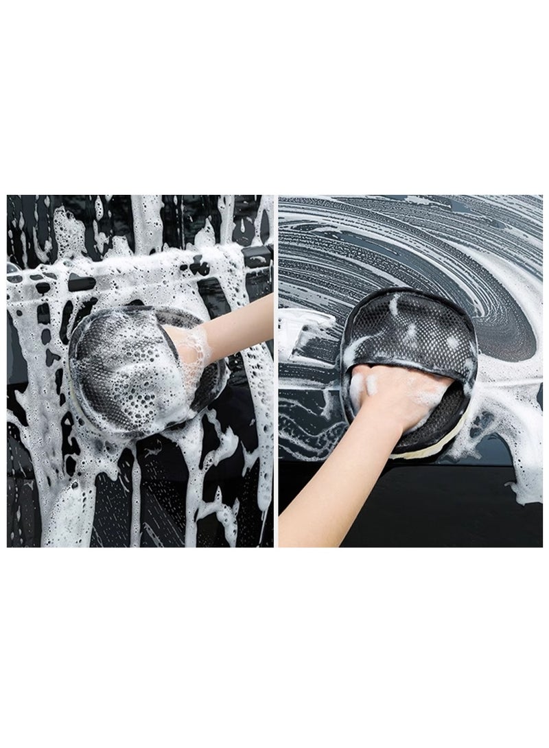 Imitation Wool Plush Car Cleaning Gloves Car Wash Gloves Car Cleaning Essential Highly Absorbent Soft Car Detailing Gloves (3 Pack) - Image 3