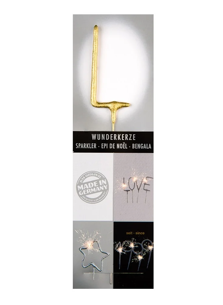 Wondercandle Gold Sparkler Candle L