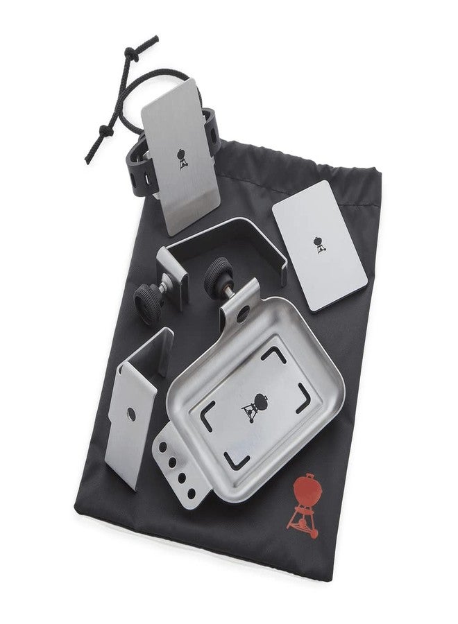 Weber 3254 Connect 6-Piece Thermometer Mounting Kit, Black - Image 1