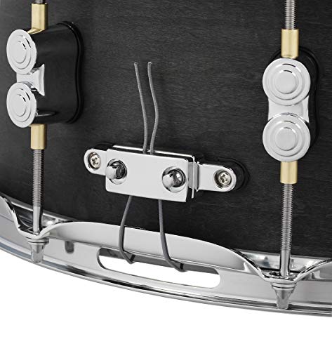 Pacific Drums PDP By DW Black Wax Maple Snare Drum 6.5x14 - Image 4