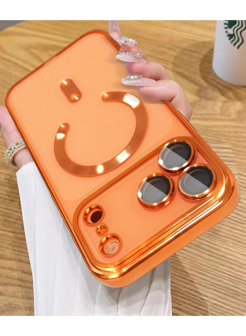 Magnetic cover for iPhone 17 Pro max Case with Mag Safe Full Camera Lens Protector Plating Soft Clear Phone Case for iPhone 17 Pro Max - Image 5