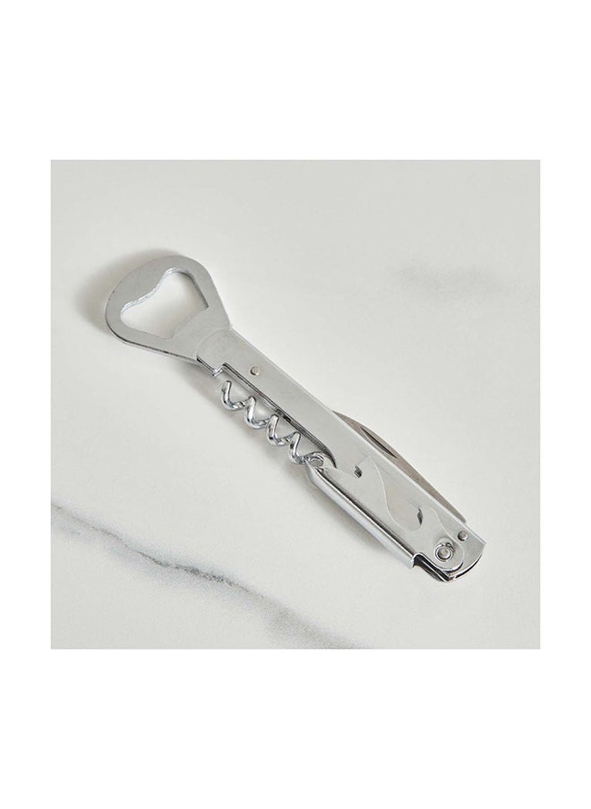 Home Box Barwell Waiters Corkscrew and Opener with Knife 14 x 3.5 cm  - Image 1