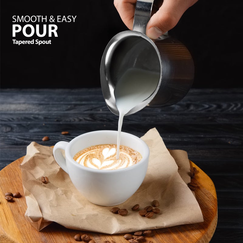 Ehomea2Z Stainless Steel Bell Creamer Espresso Shot Frothing Pitcher Cup Latte Art (2  3 Oz) - Image 4