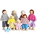 PUCKWAY Lovely Happy Family Dolls Playset Wooden Figures Set of 7 People with Dog for Kids Children Toddlers Dollhouse Pretend Gift - Image 3