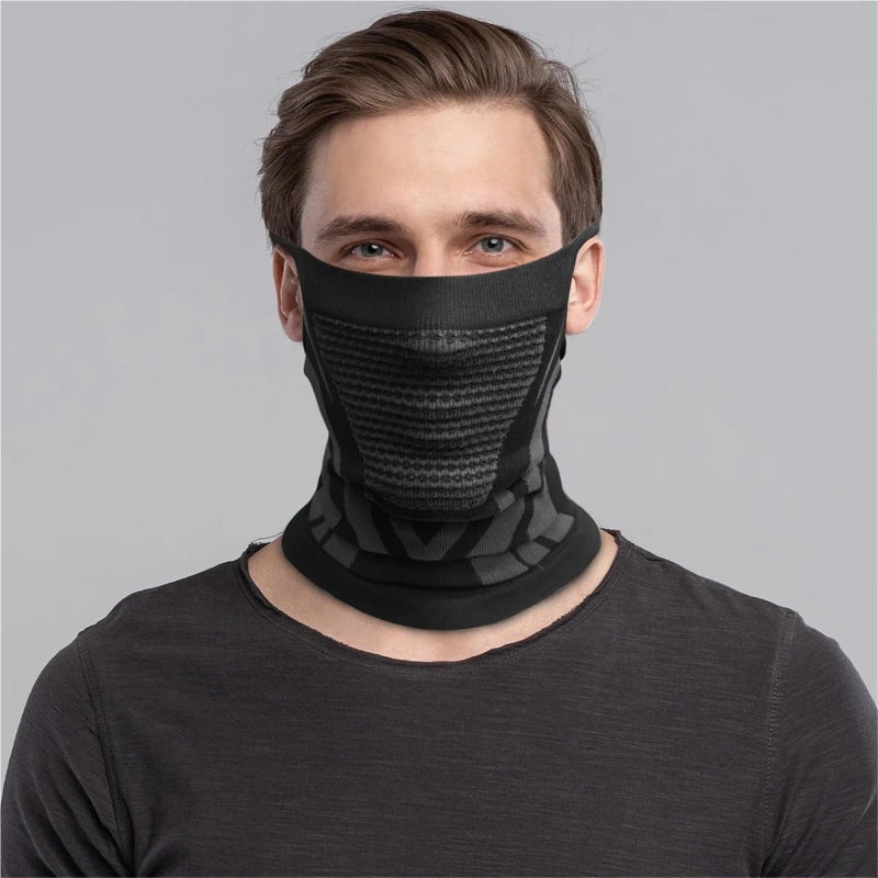 Black Winter Neck Gaiter Balaclava Windproof Face Mask for Ski Snowboard Cycling - Image 5