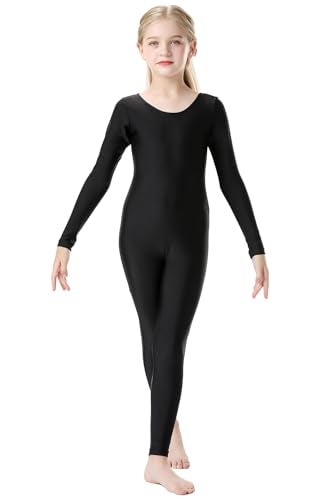 OVIGILY Girls Kids Long Sleeve Dance Unitard Bodysuits Full Body Leotard for Ballet,Gymnastics,Performance,Costumes - Image 1