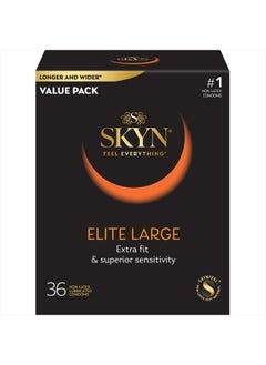 skyn واقيات ذكرية كبيرة الحجم خالية من اللاتكس، 36 قطعة  - Image 1