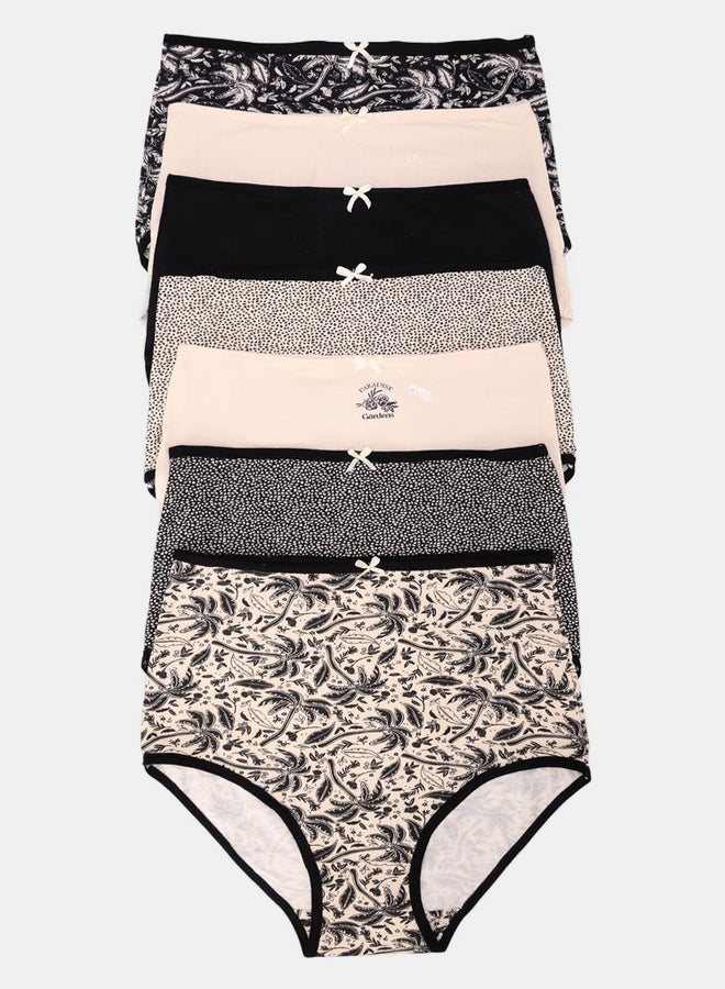 Carina Pack of 7 Colored Full Brief Panties - Image 1