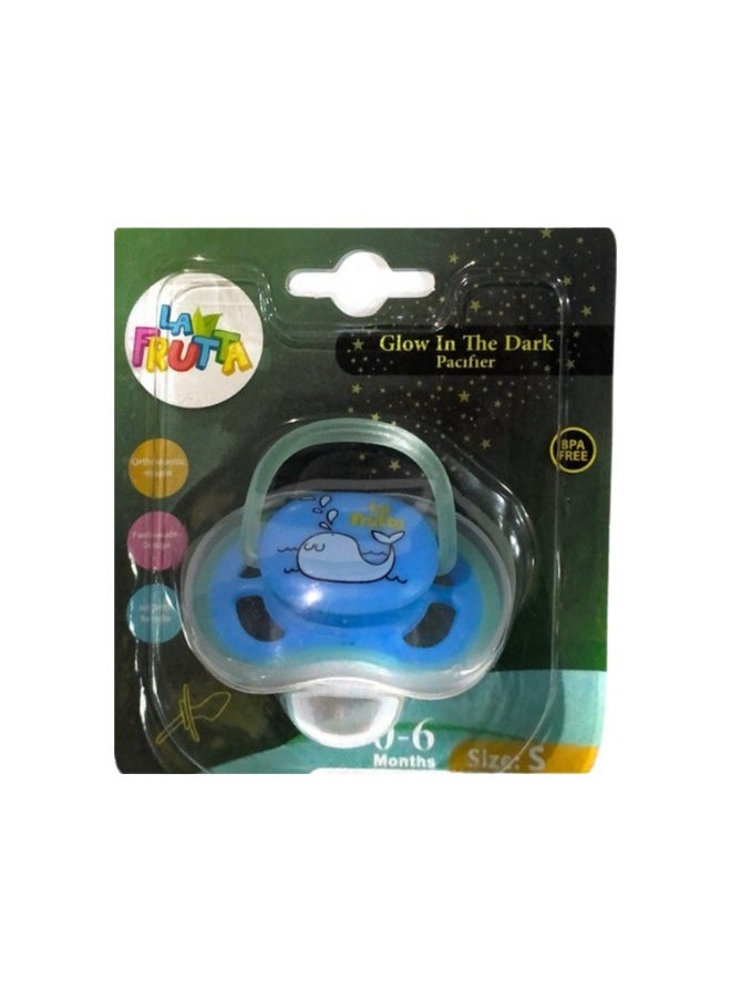 La Frutta - La Frutta pacifier Glowing in The Dark 0-6M blue - Image 1