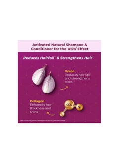 WOW Wow Skin Science Onion Oil Shampoo & Conditioner Kit With Red Onion Seed Oil Extract, Black Seed Oil & Pro-Vitamin B5 (Shampoo + Conditioner), 600 Ml  - Image 2