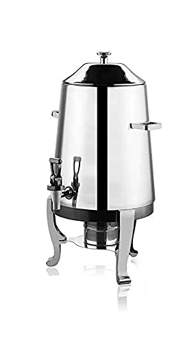 Shoppers Hub PNQ Stainless Steel 10 litres Multipurpose Tea Coffee Dispenser Urn Container with Stand and Gel Based SS Bottom Container for Use in Cafes, Hotels, Catering, Resorts and Parks  - Image 3