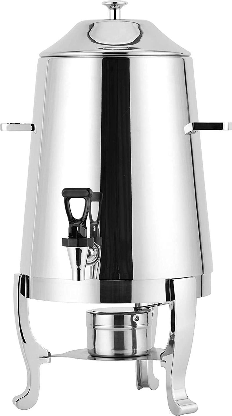 Shoppers Hub PNQ Stainless Steel 10 litres Multipurpose Tea Coffee Dispenser Urn Container with Stand and Gel Based SS Bottom Container for Use in Cafes, Hotels, Catering, Resorts and Parks  - Image 1