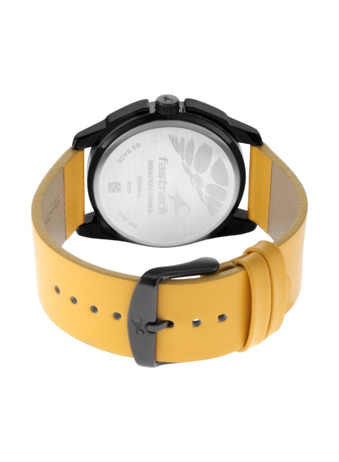 fastrack ساعة فاستراك أنالوج للرجال بمينا سوداء - 3089NL01، أسود، حزام - Image 4