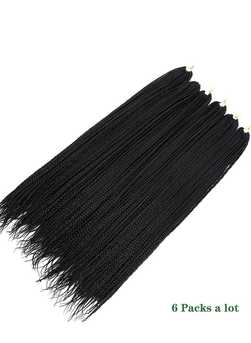 Y&D Crochet Box Braids Hair Pre Looped Long Synthetic Braiding Extensions 30 Inch  - Image 4