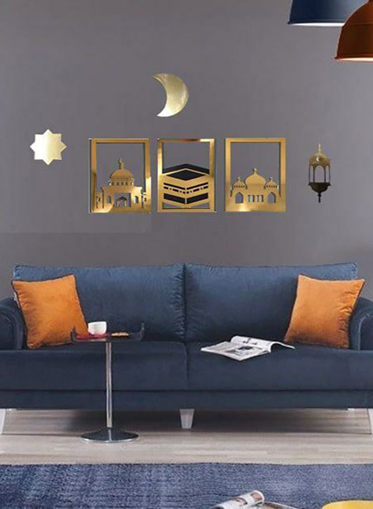 تابلوه رمضان ( الكعبه و المسجد النبوي و قبة الصخره القدس )  - Image 2