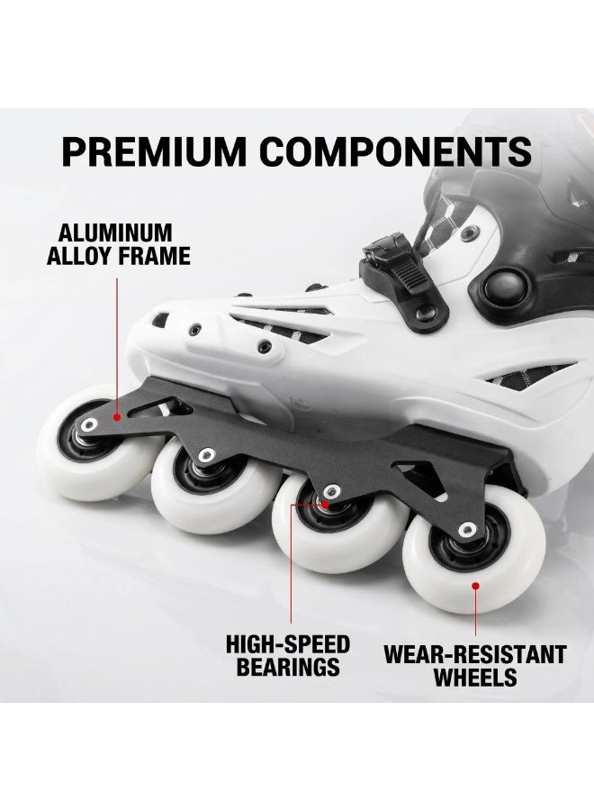 PAPAISON Premium Performance Inline Skates for Adults – Upgraded High-Speed Bearings, Breathable Memory Foam Lining, Durable Carbon Fiber Frame – Ideal for Fitness, Urban Skating & Speed Training - Image 3