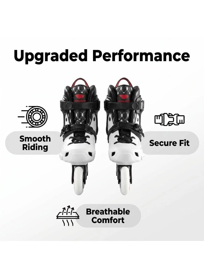 PAPAISON Premium Performance Inline Skates for Adults – Upgraded High-Speed Bearings, Breathable Memory Foam Lining, Durable Carbon Fiber Frame – Ideal for Fitness, Urban Skating & Speed Training - Image 2