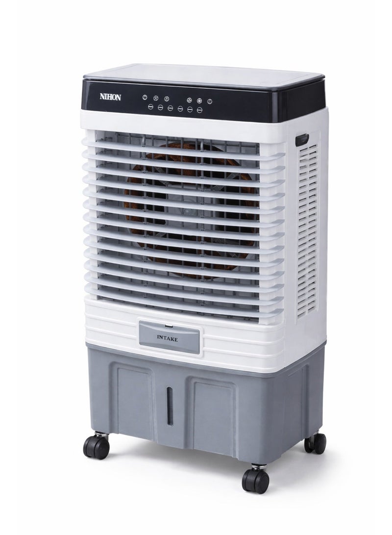 Nihon YJF-45R Portable Air Cooler 25L – Compact Evaporative Cooler with 4500m³/h Airflow, 100W Energy Efficient Cooling Fan for Home, Office & Personal Use - Image 2