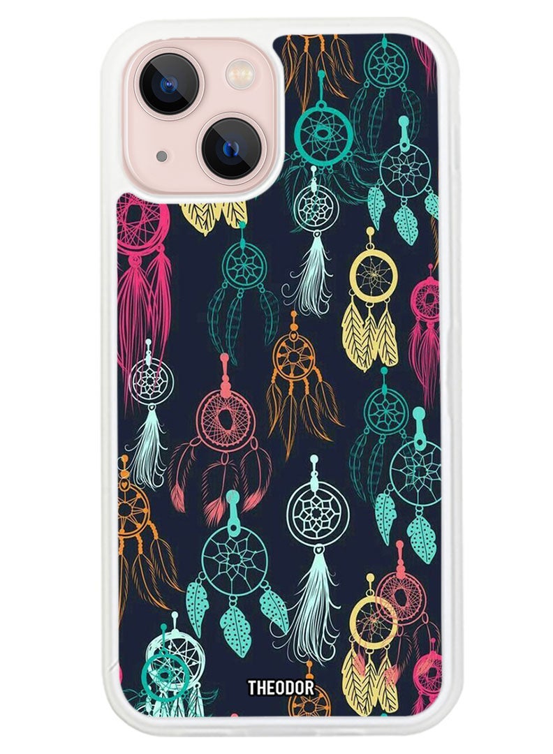 Theodor Protective Case Anti Scratch Shock Proof Cover For APPLE IPHONE 14 Windcharms (White Bumper) - Image 1