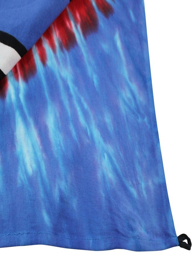 صن شاين جوي لوحة جدارية مطبوعة بنمط "Sunshine Joy Grateful Dead" الوطني، بتصميم "Steal Your Face"، بنمط ربطة العنق المصبوغة، مقاس كبير 60 × 90 بوصة، مناسبة للشاطئ - Image 5