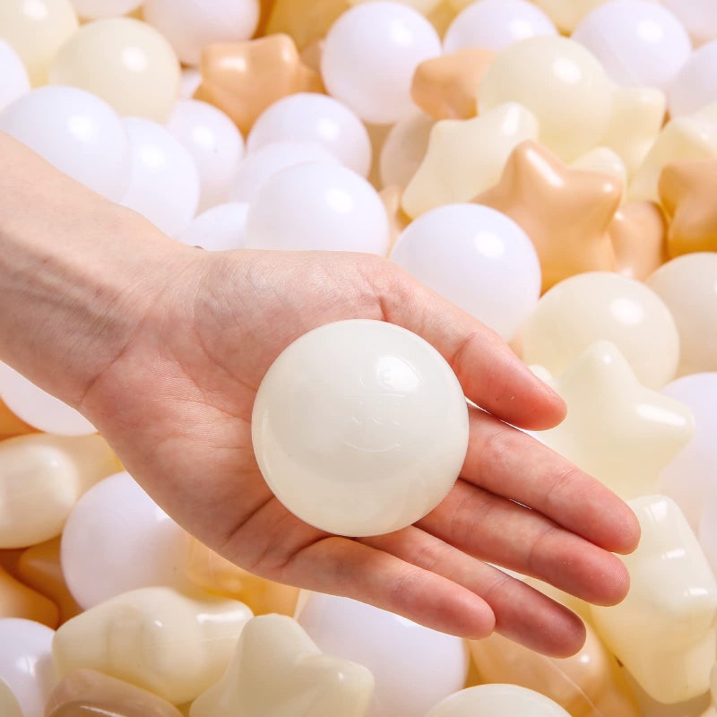 Trendplay Star Ball Pit Balls للأطفال الصغار - 100 Count Star Balls أشكال مختلفة غير سامة من البلاستي - Image 2