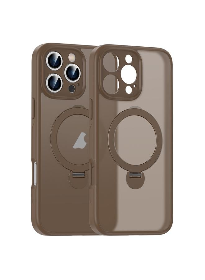 S-TOP Case For iPhone 13 Pro Max Matte Texture 360 Degree Rotary Tone Holder MagSafe Phone Case - Image 1