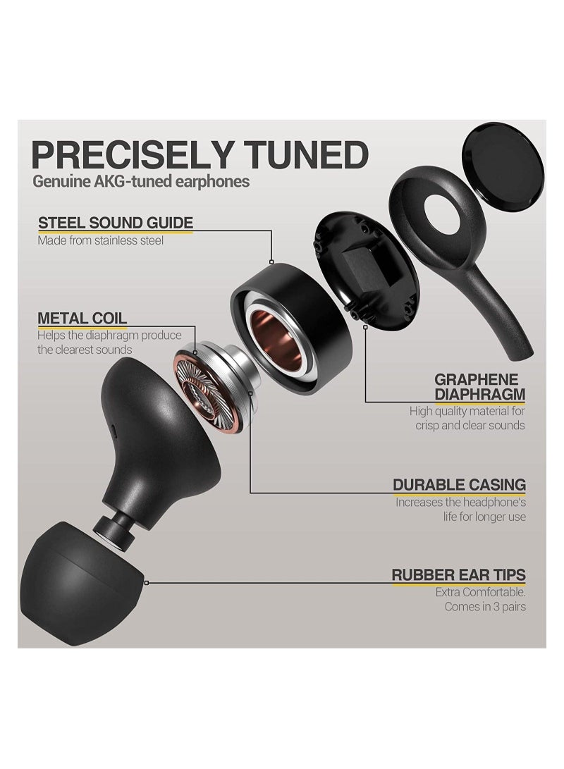 Captaintech 2 Packs USB C Headphones Compatible with Galaxy S23 Ultra S22, USB C Earphones with Mic, in-Ear Headphones, Designed Compatible with AKG Wired Earbuds, USB Type C Earphones Fit for iPad Pro - Image 2