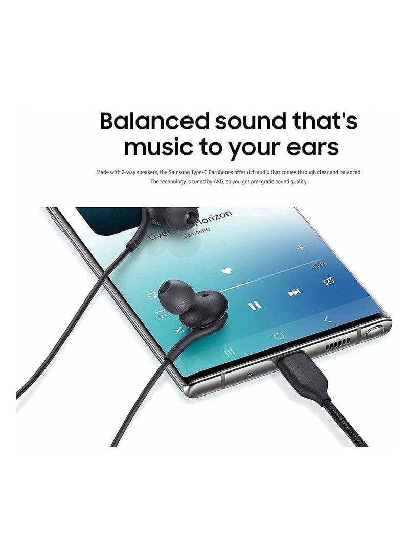 Captaintech 2 Packs USB C Headphones Compatible with Galaxy S23 Ultra S22, USB C Earphones with Mic, in-Ear Headphones, Designed Compatible with AKG Wired Earbuds, USB Type C Earphones Fit for iPad Pro - Image 4