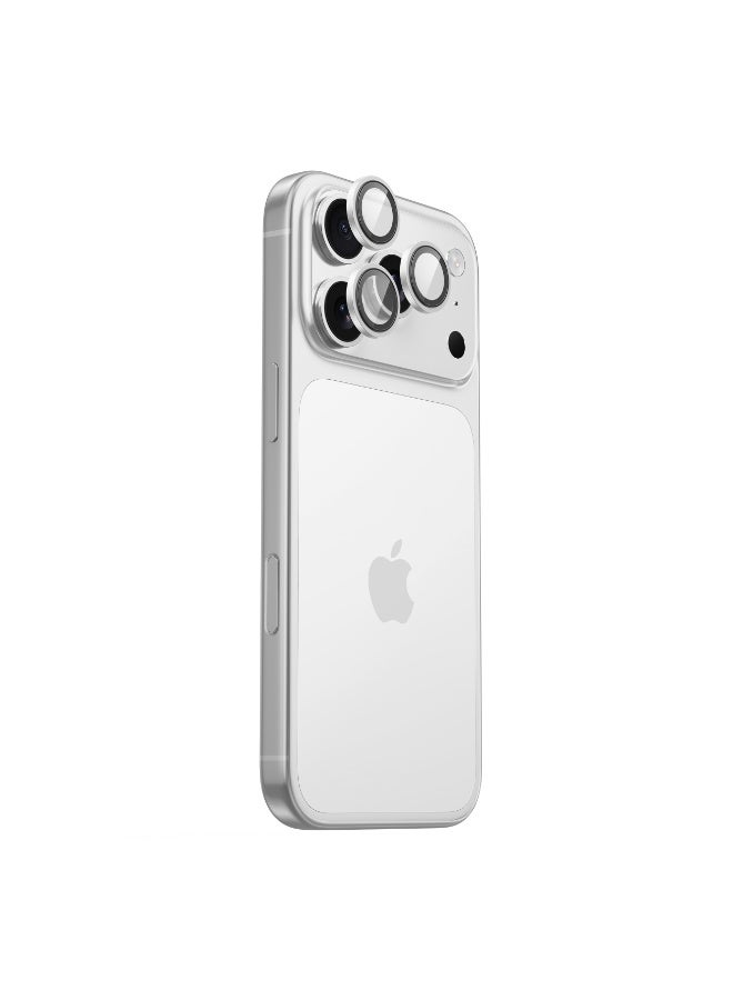 ارمور برو حماية عدسة كاميرا DoubleAR، iPhone 17 Pro & 17 Pro Max، عدسة DoubleAR، فضي - Image 3