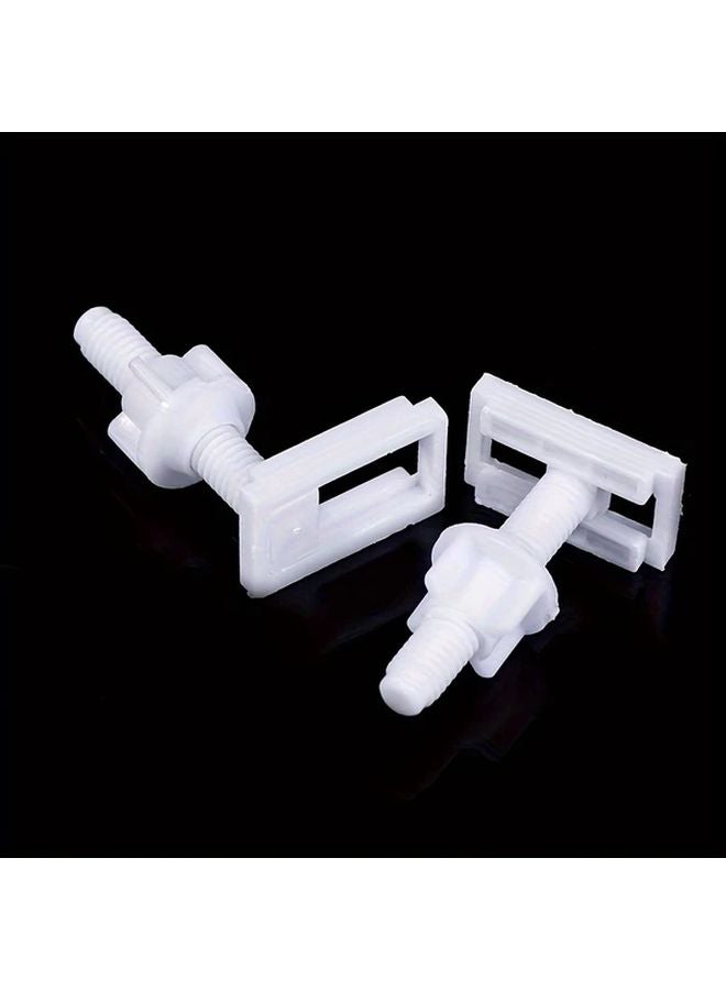 6pcs White Plastic Toilet Seat Lid Fixing Bolts Universal Bathroom Accessories - Image 5