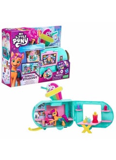 my little Pony Playset Sunny Starscout Smoothie Truck Set Hoof To Heart Pony Doll Toys For Girls And Boys 5 Years Old+  - Image 2