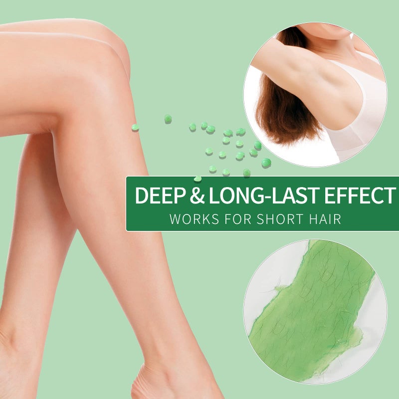 Charmonic 2.2LB/1000g Wax Beads, Hard Wax Beads, Hard Wax Kit for Legs, Underarm, Face, Eyebrow, Bikini, and Brazilian Hair Remover, Women and Men Hair Removal Wax Beans Include 50 Waxing Sticks By Charmonic - Image 5