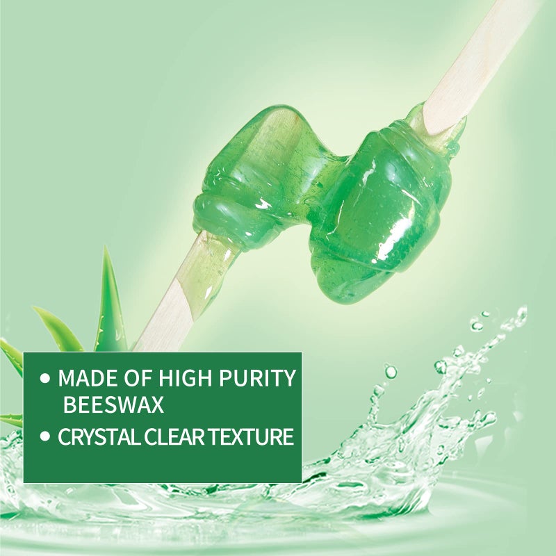 Charmonic 2.2LB/1000g Wax Beads, Hard Wax Beads, Hard Wax Kit for Legs, Underarm, Face, Eyebrow, Bikini, and Brazilian Hair Remover, Women and Men Hair Removal Wax Beans Include 50 Waxing Sticks By Charmonic - Image 4