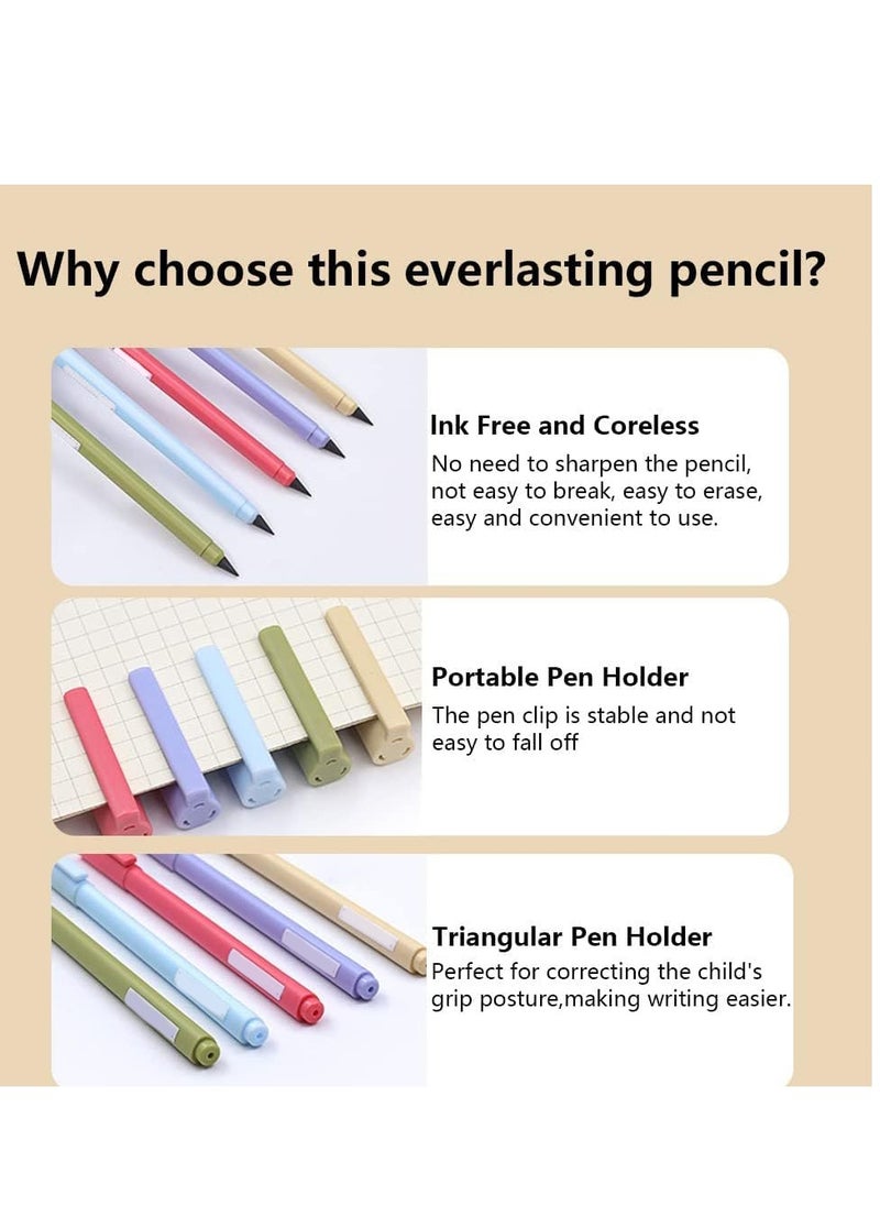 SYOSI 10 Pcs Eternal Pencils Inkless Pen With 10PCS Replaceable Refills Technology Unlimited Writing Magic Pencil For School Office Professional Use  - Image 3